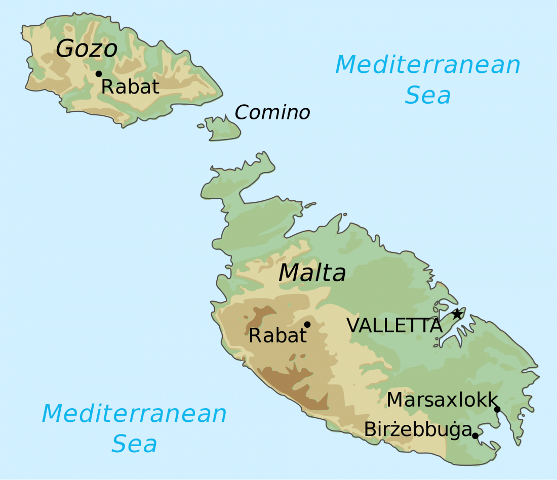 Malta map