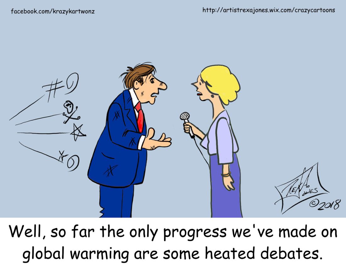 Cartoon about climate change