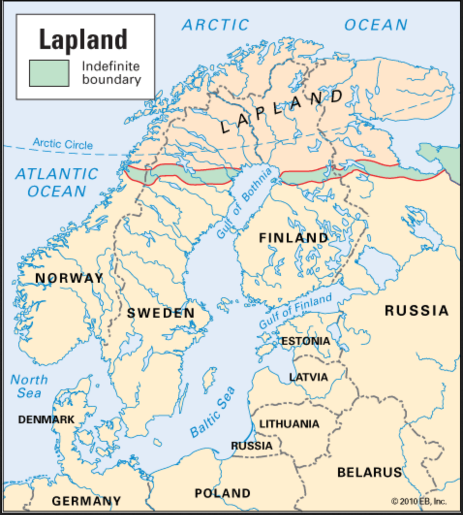 Map of Lapland