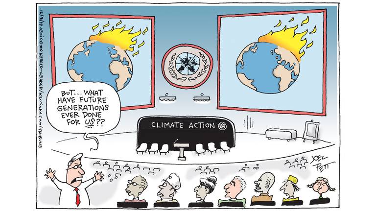 Climate Quid Pro Quo, cartoon, future, kids, children, generation, action