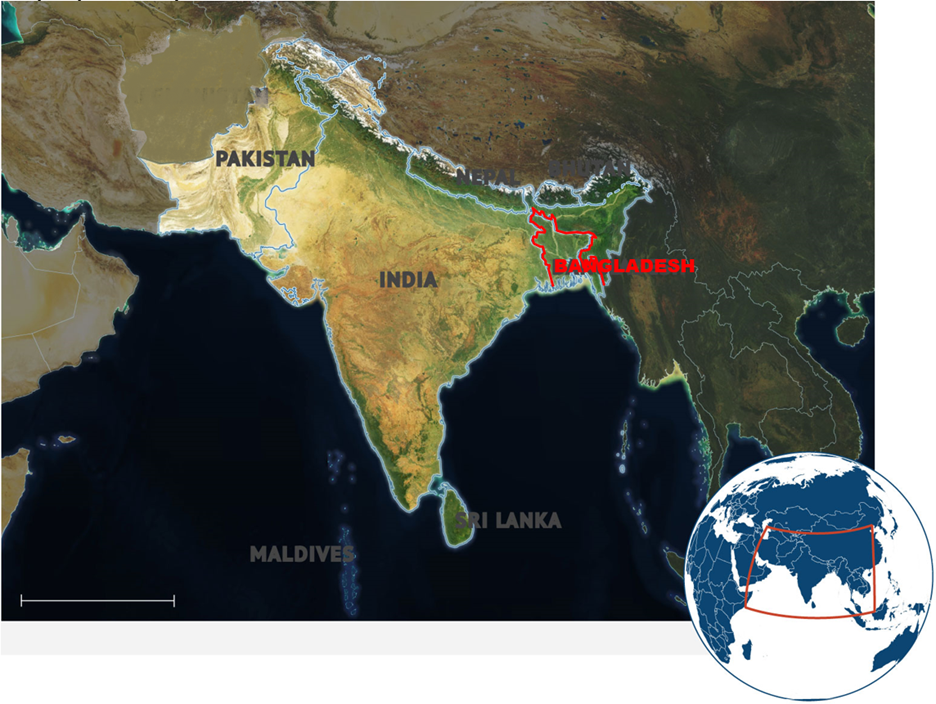 map of the Indian subcontinent