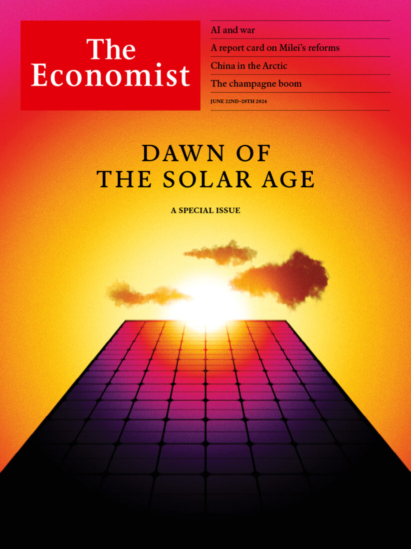Cover of The Economist special edition, Dawn of the Solar Age